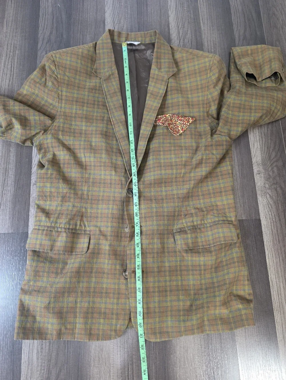 VTG 2003 Banana Republic Classic Lightweight Plaid Cotton Blazer/Sports Coat. S